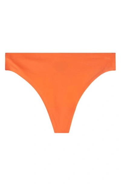 Shop Chantelle Lingerie Soft Stretch Thong In Tangerine-yw