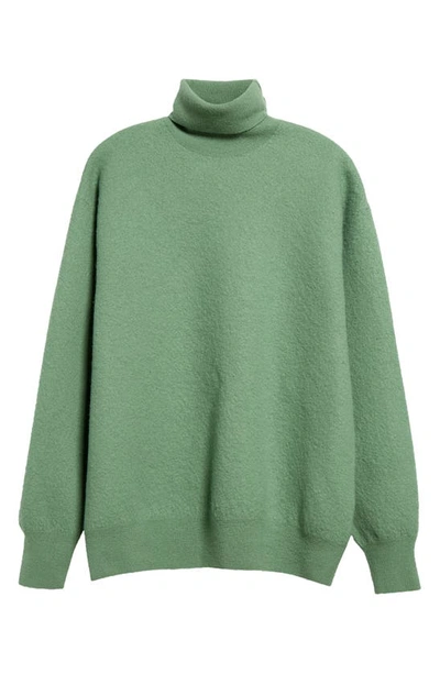 Shop Dries Van Noten Teresia Virgin Wool Turtleneck Sweater In Pistache 602