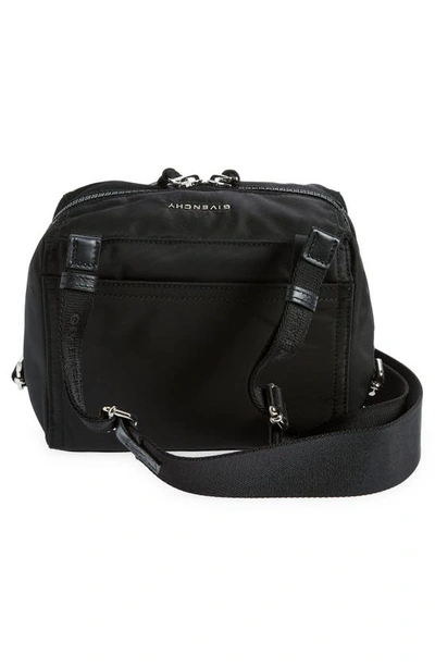 Shop Givenchy Small Pandora Canvas Bag In Black