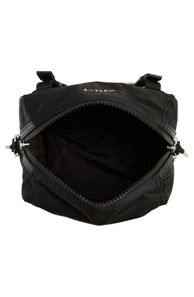 Shop Givenchy Small Pandora Canvas Bag In Black