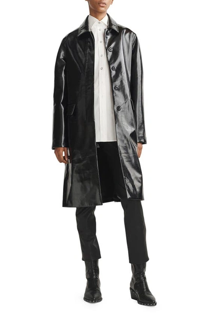 Shop Rag & Bone Morin Faux Leather Coat In Black