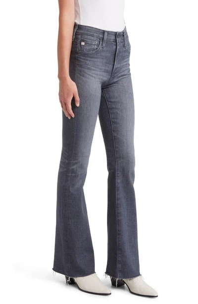Ag Farrah High Waist Raw Hem Bootcut Jeans In 14 Years Albany