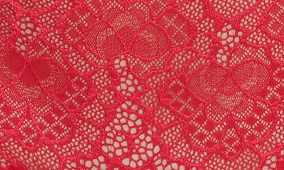 Simone Perele Caresse Lace-trim Boyshorts In Tango Red