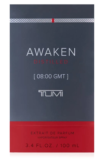 Tumi New!  Men's Awaken Distilled [08:00 Gmt] Extrait De Parfum Spray, 3.4 Oz.