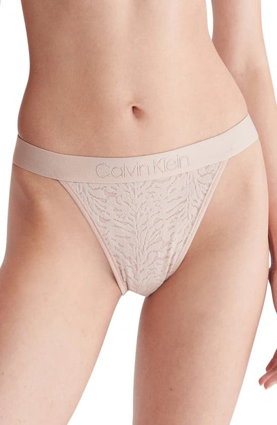 Calvin Klein High-Leg Lace Tanga Briefs