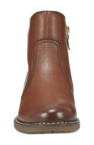 Easy Spirit Women's Eflex Juna Block Heel Casual Booties In Medium Brown