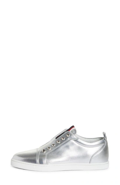 Shop Christian Louboutin Vontade Sneaker In Sv20 Silver