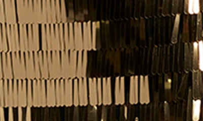 Sho By Tadashi Shoji Sequin Fringe Off The Shoulder Dress In Golden