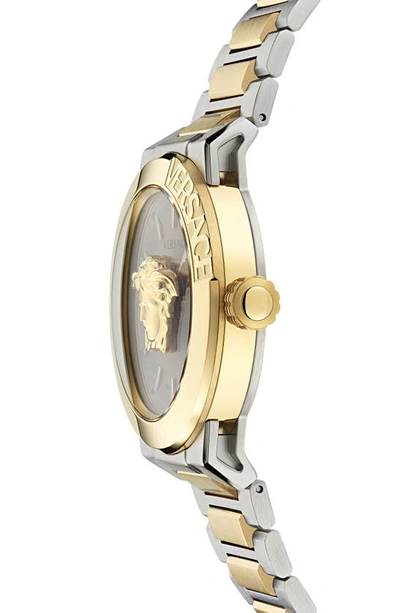 Shop Versace Medusa Infinite Bracelet Watch, 47mm In Two Tone