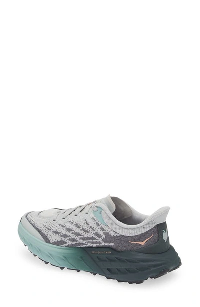 Shop Hoka Speedgoat 5 Trail Running Shoe In Harbor Mist / Spruce