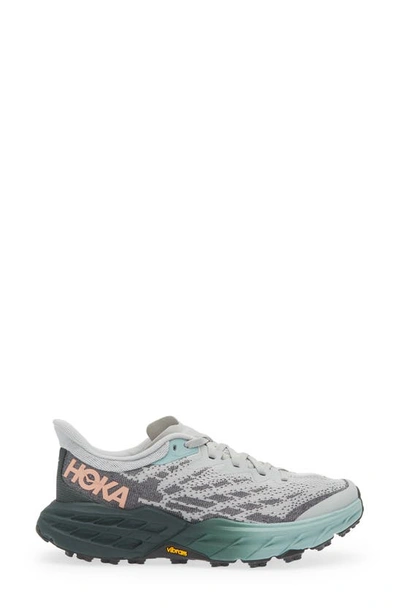 Hoka Speedgoat 5 Trail Running Shoe In Harbor Mist / Spruce