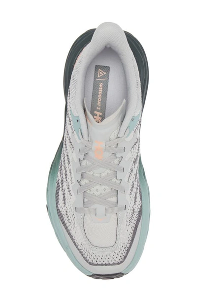 Hoka Speedgoat 5 Trail Running Shoe In Harbor Mist / Spruce