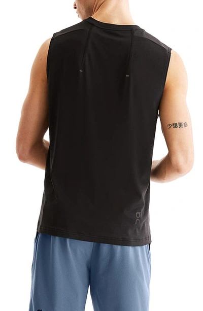 Shop On Focus Performance Sleeveless T-shirt In Black