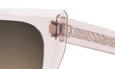 Maui Jim Men's Aloha Lane Acetate Rectangle Sunglasses In Transparent Pink
