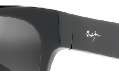 Maui Jim Valley Isle Gradient Polarizedplus2® Square Sunglasses In Black
