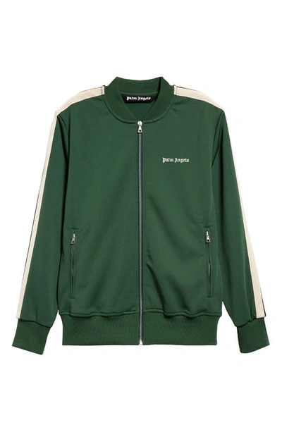 Palm Angels Classic Logo Track Jacket In Green