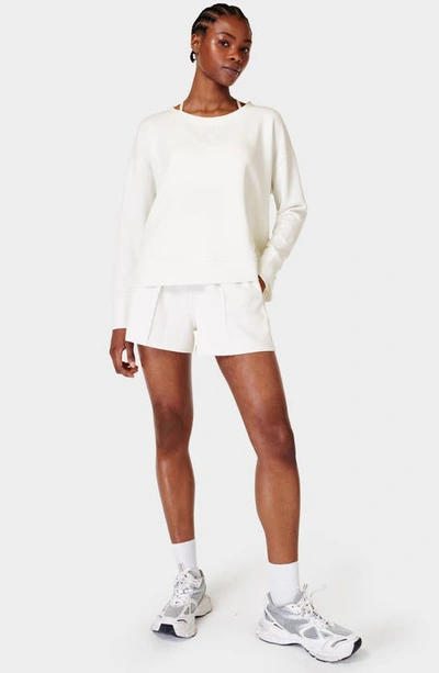 Sweaty Betty Sand Wash Cloud Weight Shorts In Lily White