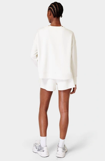 Sweaty Betty Sand Wash Cloud Weight Shorts In Lily White