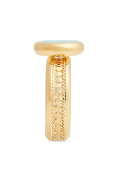 Shop Anna Beck Amazonite Cocktail Ring In Gold/ Amazonite