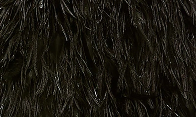 Shop Mac Duggal Sequin Bodice Feather Trim Cocktail Minidress In Black