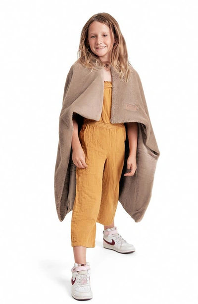 Unhide Lil' Marsh X-small Plush Blanket In Chocolate Hare