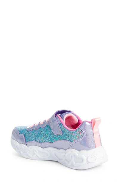 Shop Skechers Infinite Heart Lights® Light-up Sneaker In Purple/ Pink