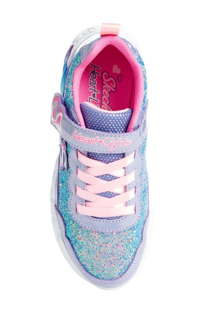 Shop Skechers Infinite Heart Lights® Light-up Sneaker In Purple/ Pink