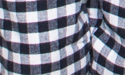 Petite Plume Kids' Gingham Cotton Blend Pajama Pants In Navy