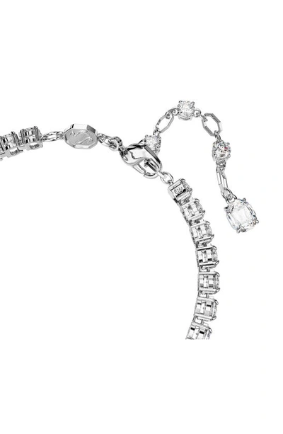 Shop Swarovski Matrix Crystal Tennis Bracelet In Green