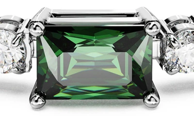 Shop Swarovski Matrix Crystal Tennis Bracelet In Green