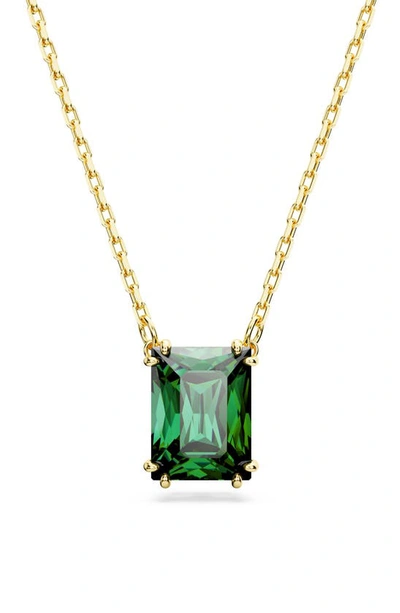 Shop Swarovski Matrix Crystal Pendant Necklace In Green