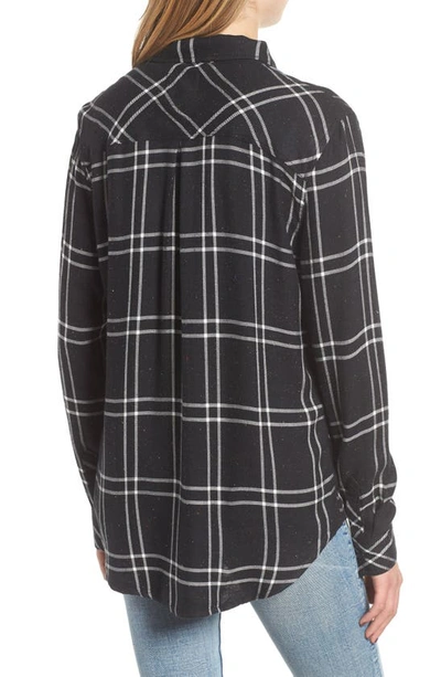 Shop Rails Hunter Plaid Shirt In Speckled Black