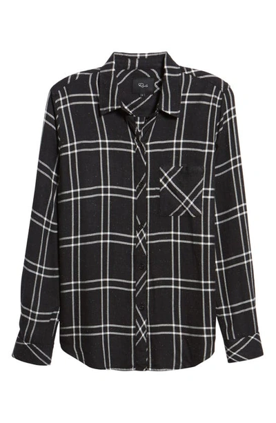 Shop Rails Hunter Plaid Shirt In Speckled Black