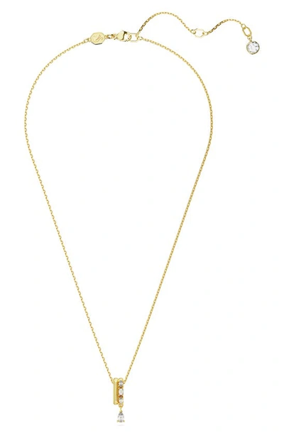 Shop Swarovski Dextera Crystal Pendant Necklace In Gold