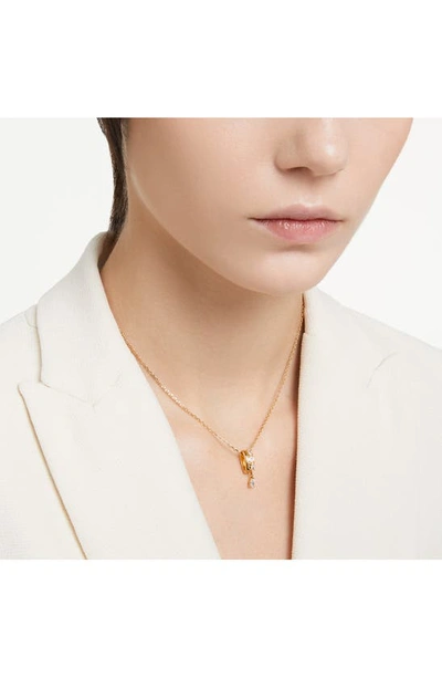 Shop Swarovski Dextera Crystal Pendant Necklace In Gold
