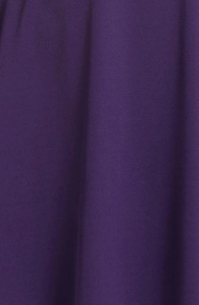 Leota Perfect Long Sleeve Faux Wrap Dress In Solid Crown Jewel