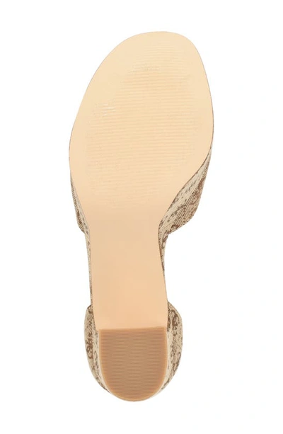 Shop Guess Selima Ankle Strap Platform Sandal In Medium Brown