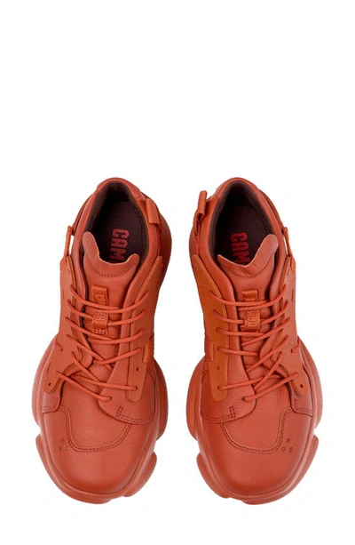 Camper Karst Layered Low-top Sneakers In Medium Red