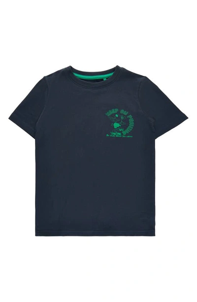 Shop The New Kids' Horacio Stretch Organic Cotton Graphic T-shirt In Phantom