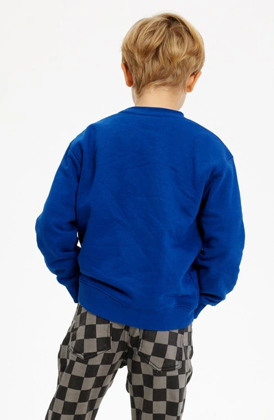 Shop The New Kids' Henrey Crewneck Sweatshirt In Monaco Blue