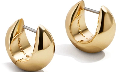 Shop Baublebar Greer Huggie Hoop Earrings In Gold