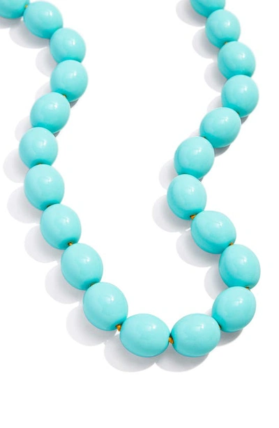 Shop Baublebar Rochelle Beaded Necklace In Turquoise