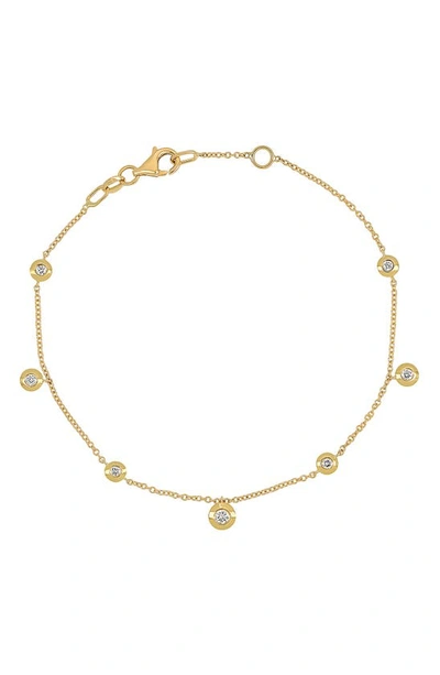 Shop Bony Levy Monaco Diamond Line Bracelet In 18k Yellow Gold
