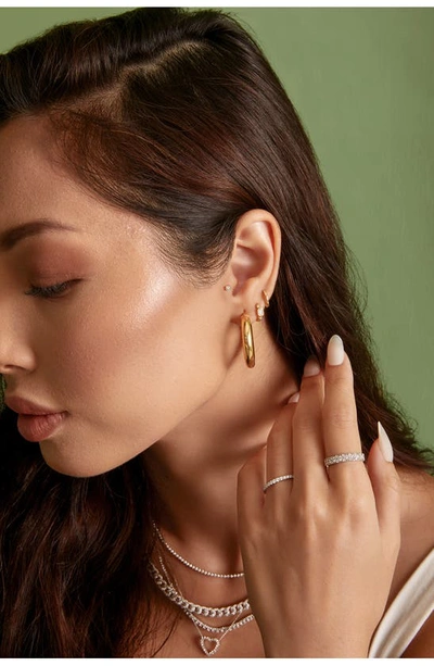 Bony Levy Monaco Diamond Hoop Earrings In 18k Yellow Gold