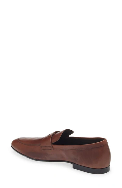 Shop Tod's Apron Toe Loafer In Teak