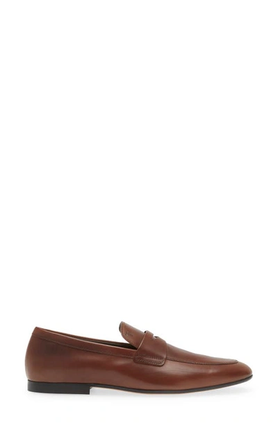 Shop Tod's Apron Toe Loafer In Teak