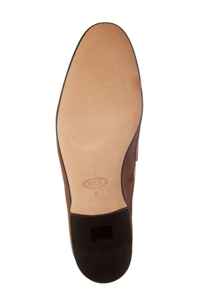 Shop Tod's Apron Toe Loafer In Teak