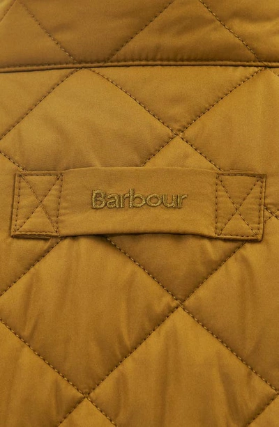Shop Barbour Lowerdale Slim Fit Quilted Vest In Washed Ochre