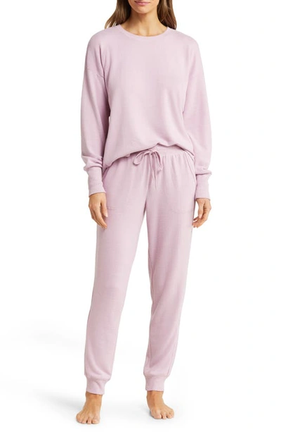 Shop Pj Salvage Peachy Relaxed Fit Pajamas In Lilac Mist