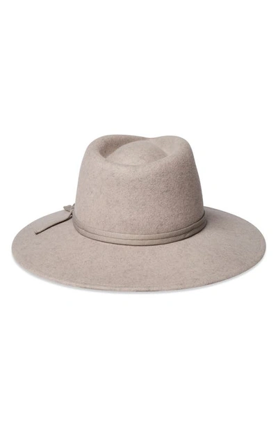 Shop Brixton Joanna Packable Wool Hat In Oatmeal